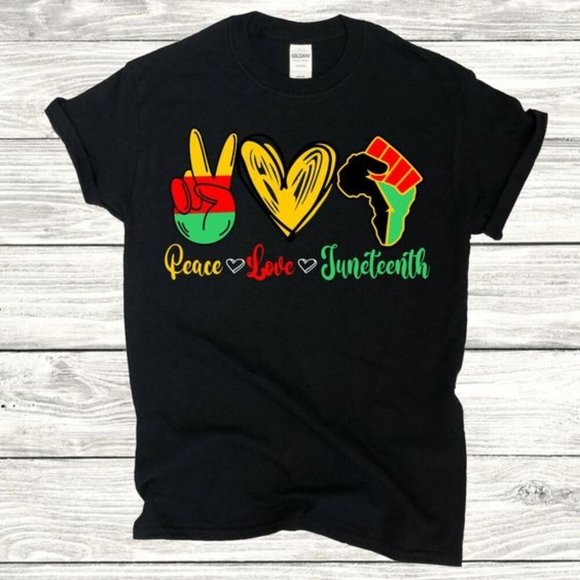 Juneteenth Shirt For Women - Celebrating Freedom 1865 Love Heart Tee - View #7